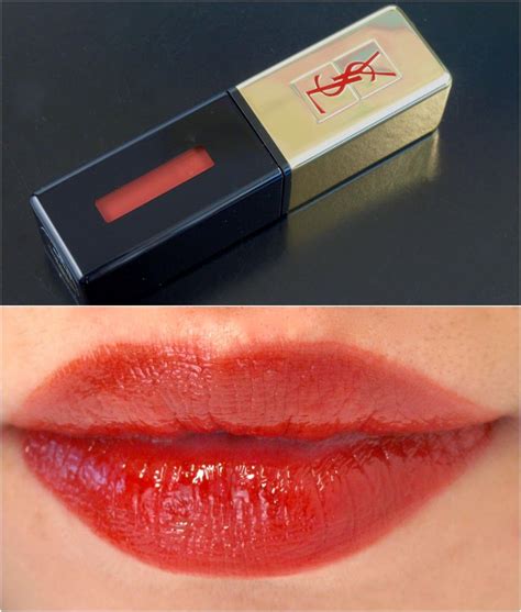 ysl glossy stain 28 swatch|YSL rouge pur couture review.